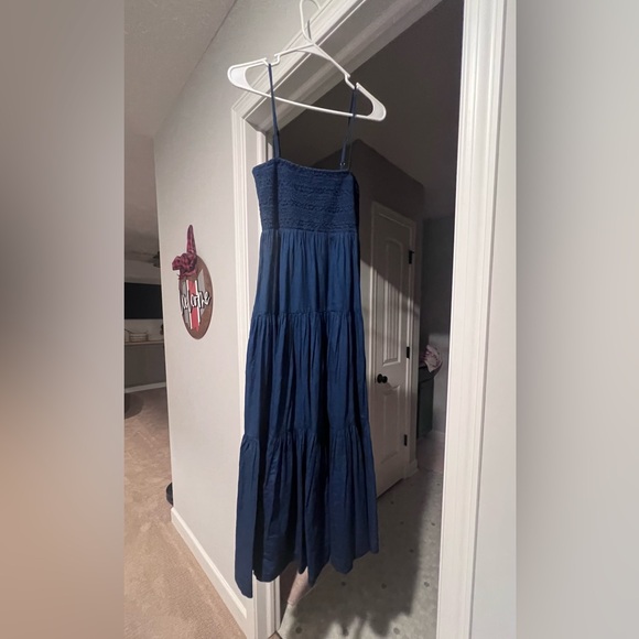 NWT American Eagle Navy babydoll Strapless Maxi Skirt - Picture 9 of 9